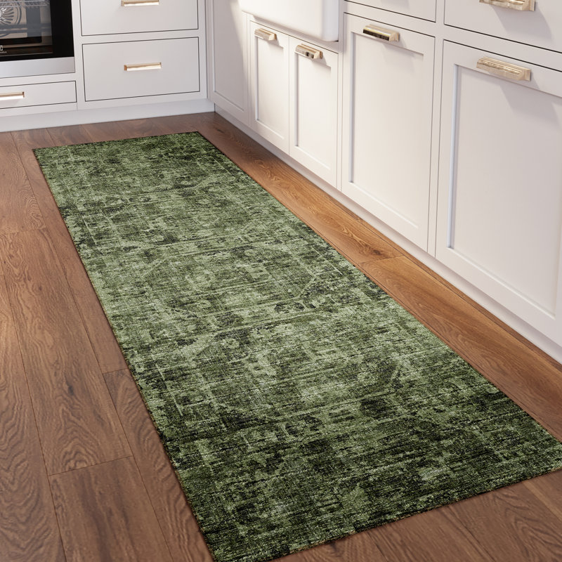 Fenwick Washable Oriental Indoor / Outdoor Rug, Rectangle 2'3" x 7'6"