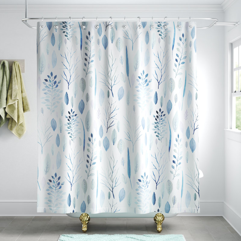 Rideau de douche Perine, Bleu