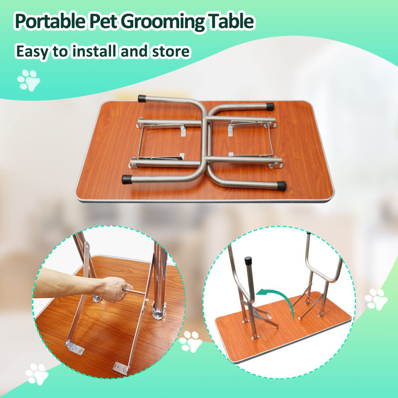 Adjustable Pet Grooming Tables, Blue, 64" H x 36'' W x 24" D