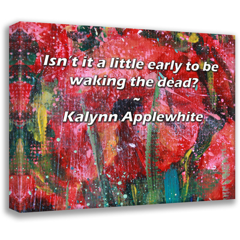 Brayden Studio® Gallery Wrapped Canvas By Kalynn Applewhite: "Isn’t it a little early to be waking the