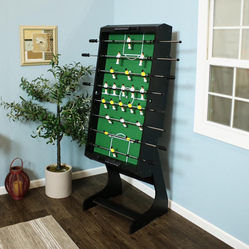 Table de soccer d'intérieur pliante à 2 joueurs avec tiges télescopiques SunnyDaze Decor