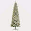 Sapin de Noël artificiel enneigé enneigé 9 pi avec branches réalistes, 550 lumières DEL et 988 pointes-118034212