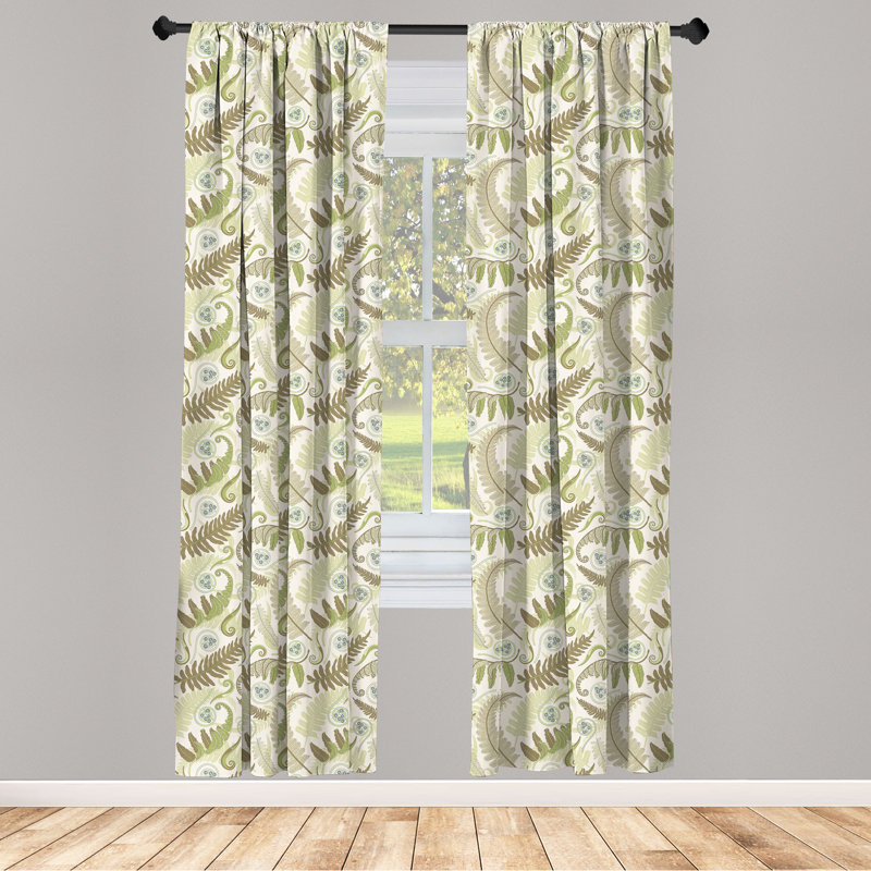 Semi Sheer Curtain Pair, 28" W x 63" L
