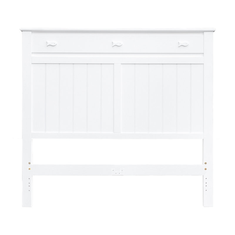 Remer Fishtails Remer Panel Headboard, King, White