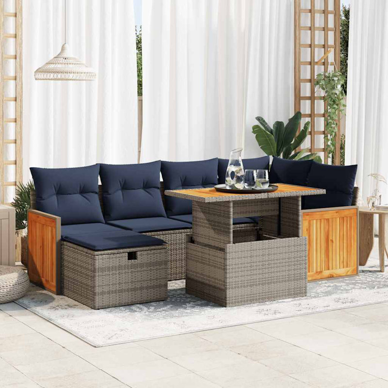 55cm Wide Patio Sofa with Cushions