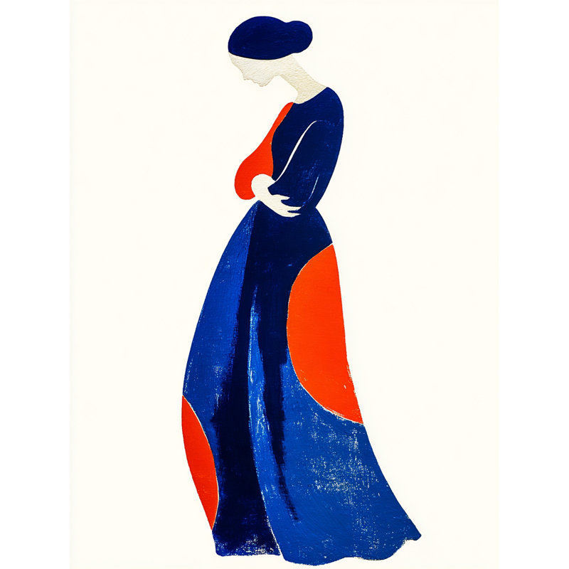 «Flowing Silhouette», art mural sur toile tendue, H 48 po x l 32 po x P 1,5 po
