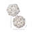 4" Glass Beaded Shell Orb