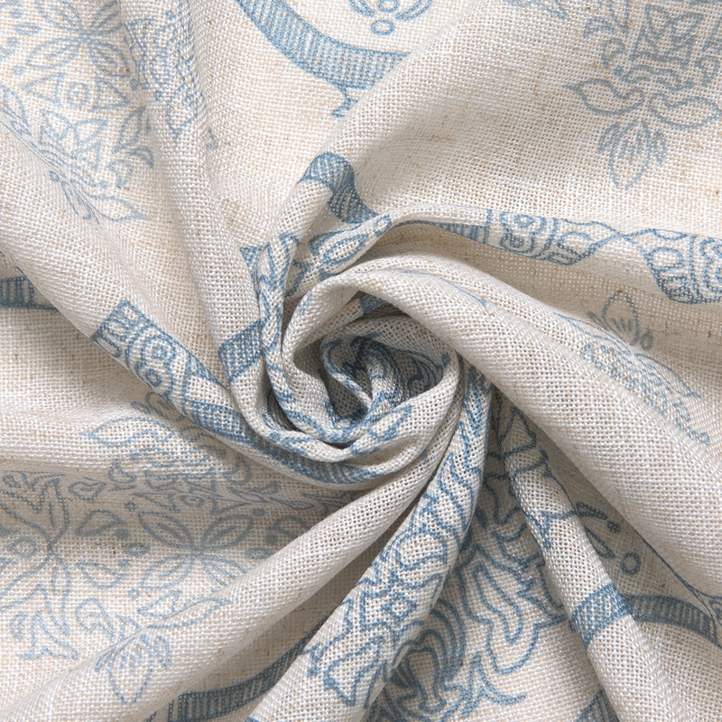 Futrell Semi Sheer Curtain Panel Pair, Blue