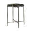 Table d'appoint ronde ronde en marbre vert