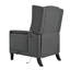 Fauteuil inclinable manuel à oreilles. Avec table d'appoint pliable, ports de charge USB, chaises inclinables modernes et confortables pour le salon, la chambre à coucher, le dortoir, le bureau-213484966