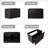 36" MDF Bathroom Vanity Black