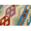 Tapis rouge / bleu / beige en laine tissé à la main 2 pi 8 po x 9 pi 5 po Radke
