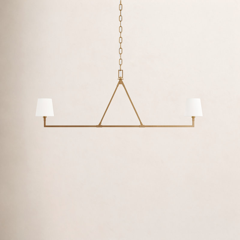 Perth 2 - Light Chandelier, Burnished Brass