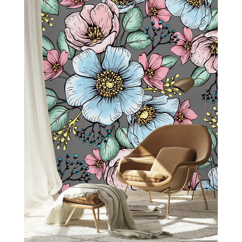 Peel & Stick Floral Wall Mural
