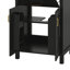 Meuble-lavabo 24 po avec lavabo, petite armoire avec 2 portes à fermeture en douceur, meuble-lavabo simple avec rangement