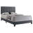 Ajim Upholstered Queen Panel Bed Grey-1609290597-1609290596