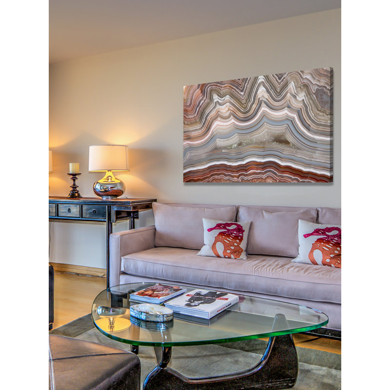 « hemimorphite », reproduction d’art sur toile tendue, H 24 po x l 36 po x P 1,5 po
