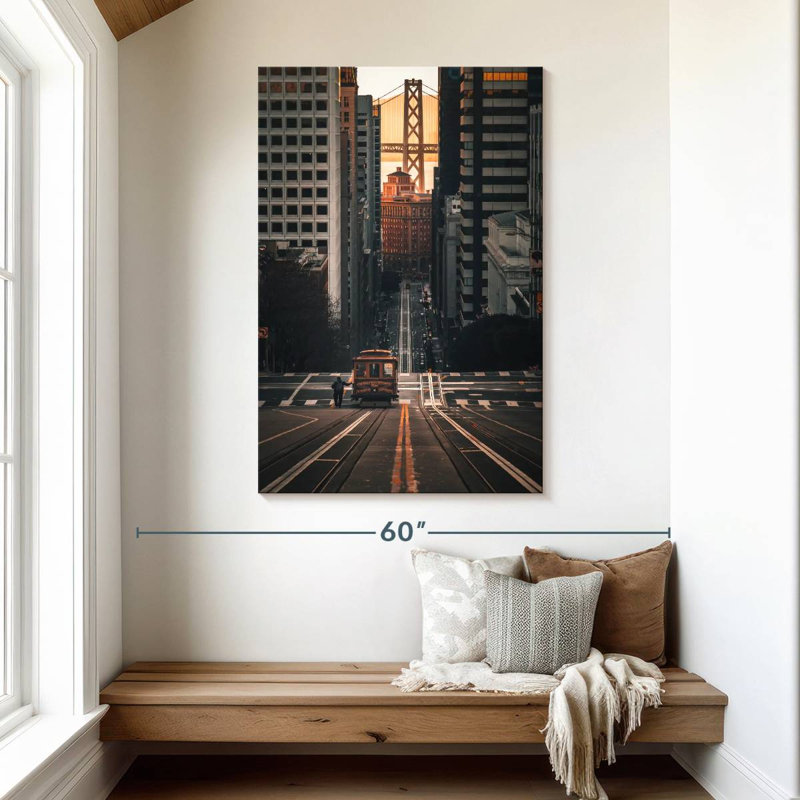 Aime Cable Car In San Francisco, 48" H x 32" W
