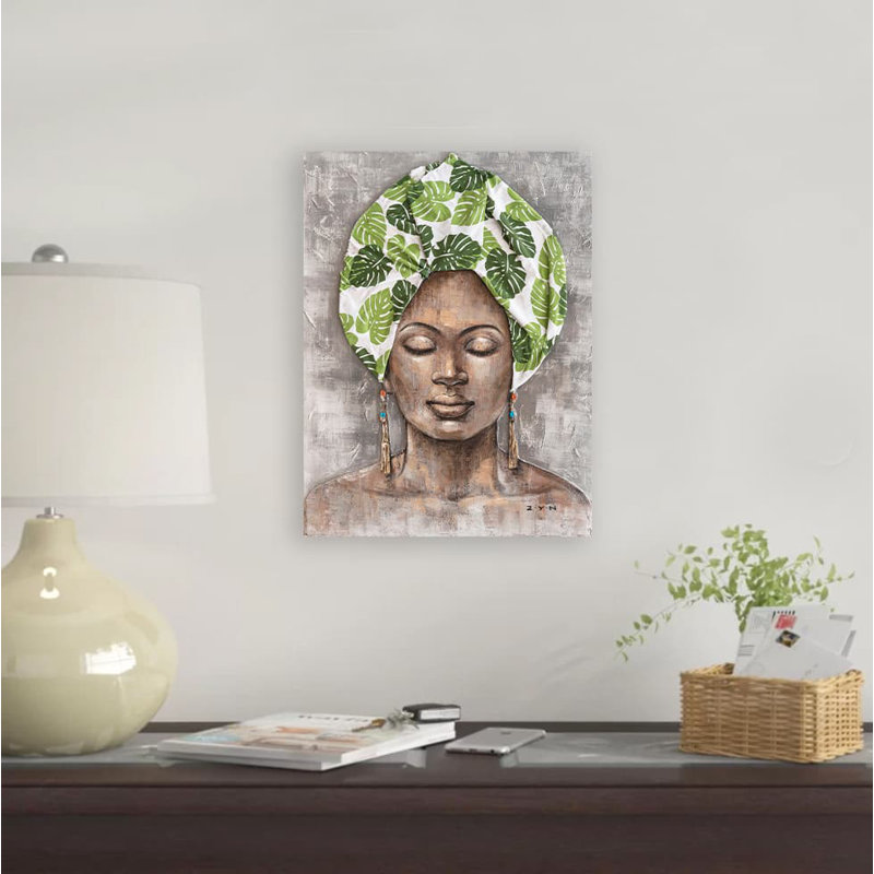 Noble sérénité sur toile, H 16 po x l 12 po x P 1 po