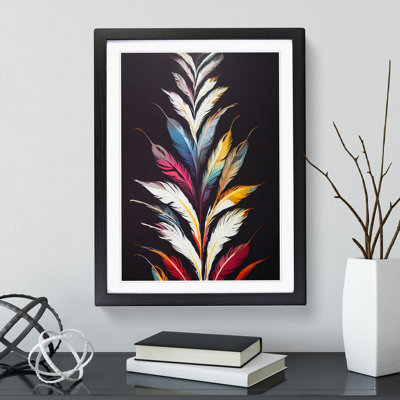 Feather Of Colour No.2 - Single Picture Frame Painting