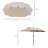 Icarus 4.4m x 2.6m Rectangular Traditional Parasol-1412801723