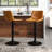Halima Swivel Upholstered Adjustable Height Counter Stool with Metal Frame-795950624