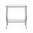 Porch & Den Chrome Glass Square Top End Table