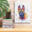 «Colorful Watercolor Belgian Malinois» par Furbaby Affiliates, art mural sur toile-2102911700