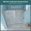 Porte de douche coulissante simple l 48 po x H 76 po - Verre trempé de 8 mm avec cadre en acier inoxydable 304-121381963