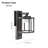 Motion Sensor Outdoor Wall Light 650 Lumens, 6.5 Watts LED Bulb, Modern Wall Light, Gray