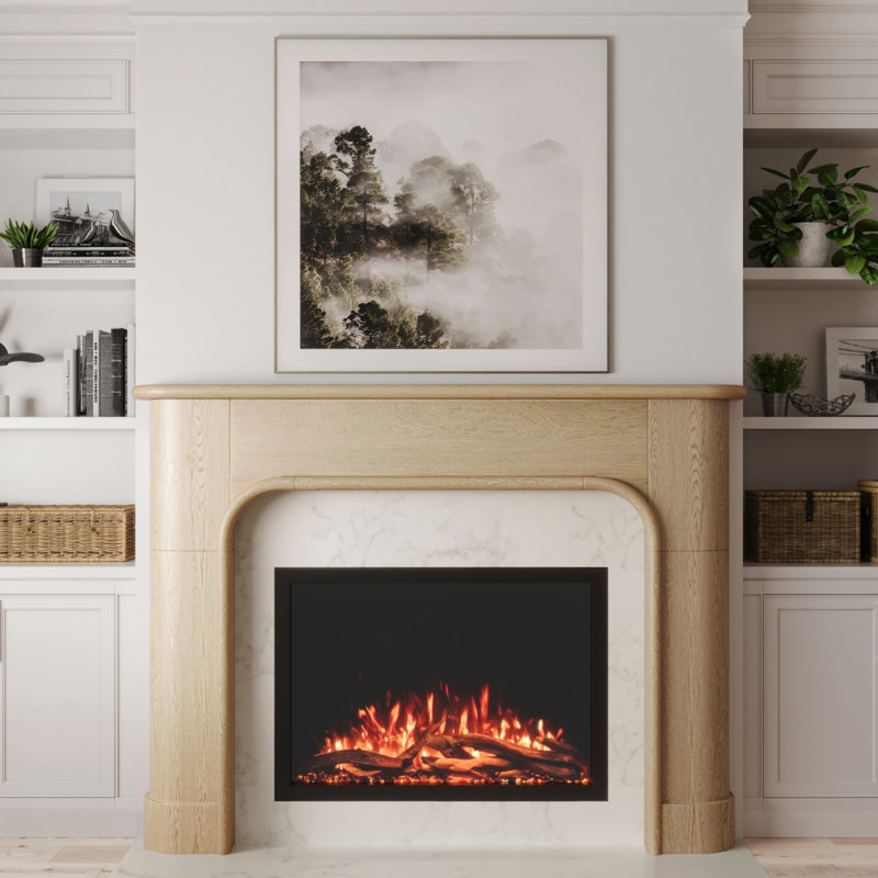 Willow Bend Wood Fireplace Mantel, 72", Blonde Stain