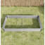 2 pots de jardin rectangulaires surélevés en métal 8 x 4 x 1 pi argent-337782703