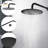 10" Matte Black Roud Rain Shower Head And Handheld Shower Head Set