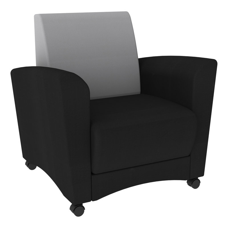 Chaise rembourrée Pro Series, Noir / gris