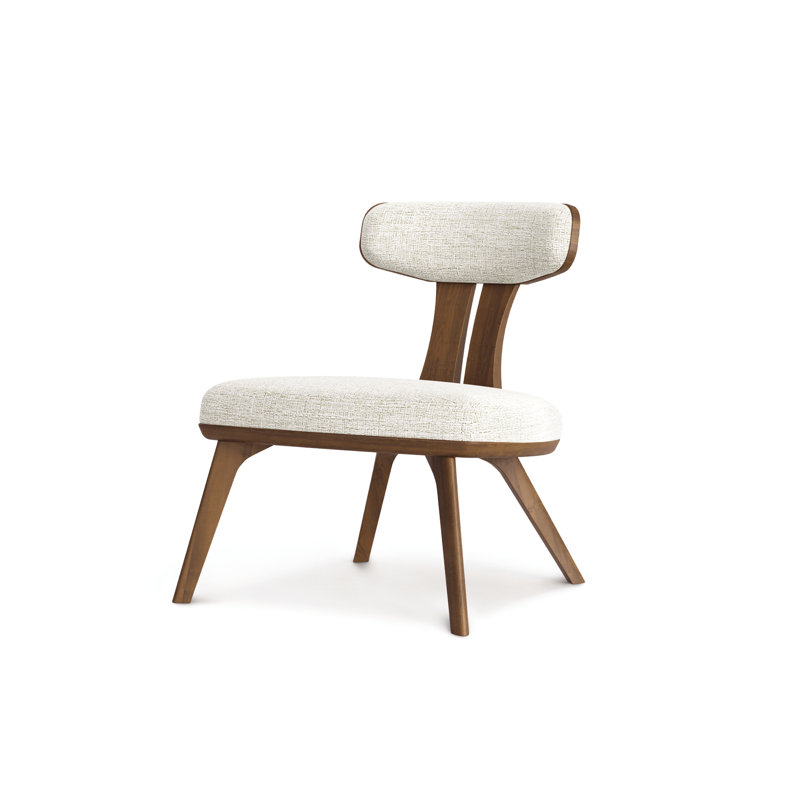 Estelle Lounge Chair, Hemp, Walnut