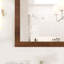 Miroir rectangulaire en bois de chêne gris 42 "x 32" Eviva Reflection-1750878193-1750878157