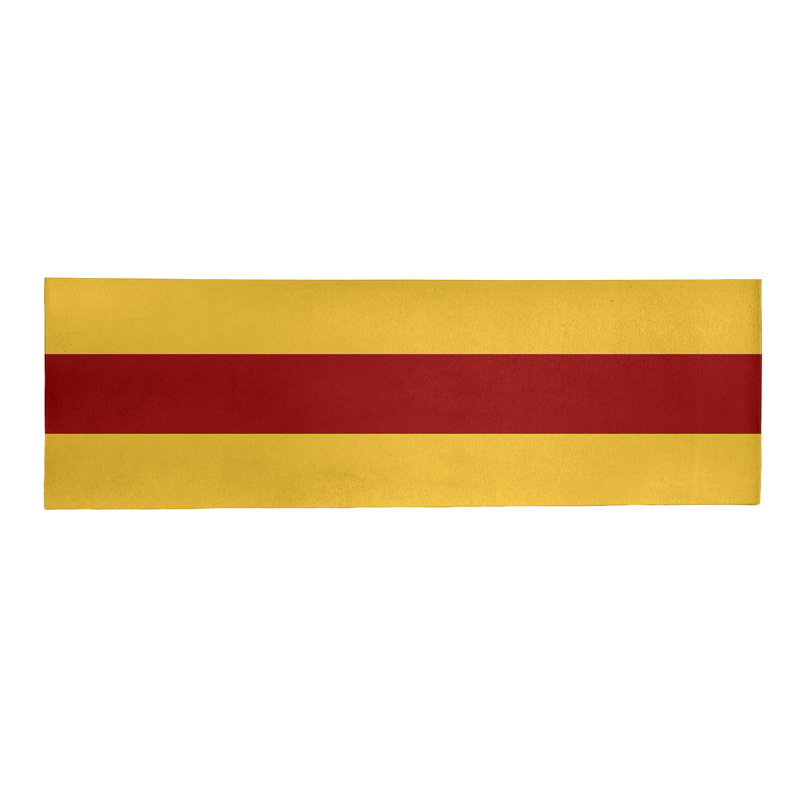 Tapis de zone rouge/jaune, Tapis de couloir 2 pi 6 po x 8 pi