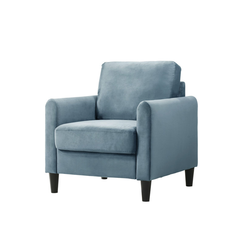 Velvet Armchair, Blue Velvet