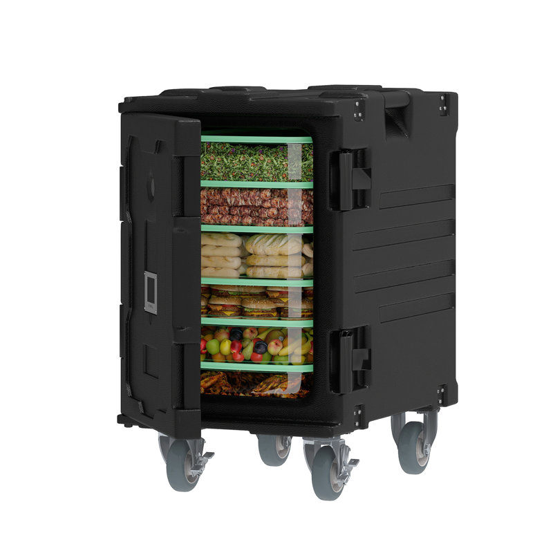 Porte-plats isotherme avec roulettes, 24