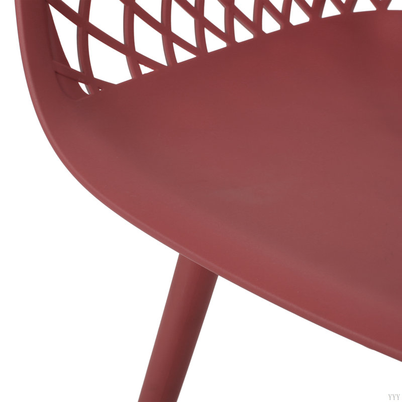 CHAISE MODERNE À PAVOT, Rouge