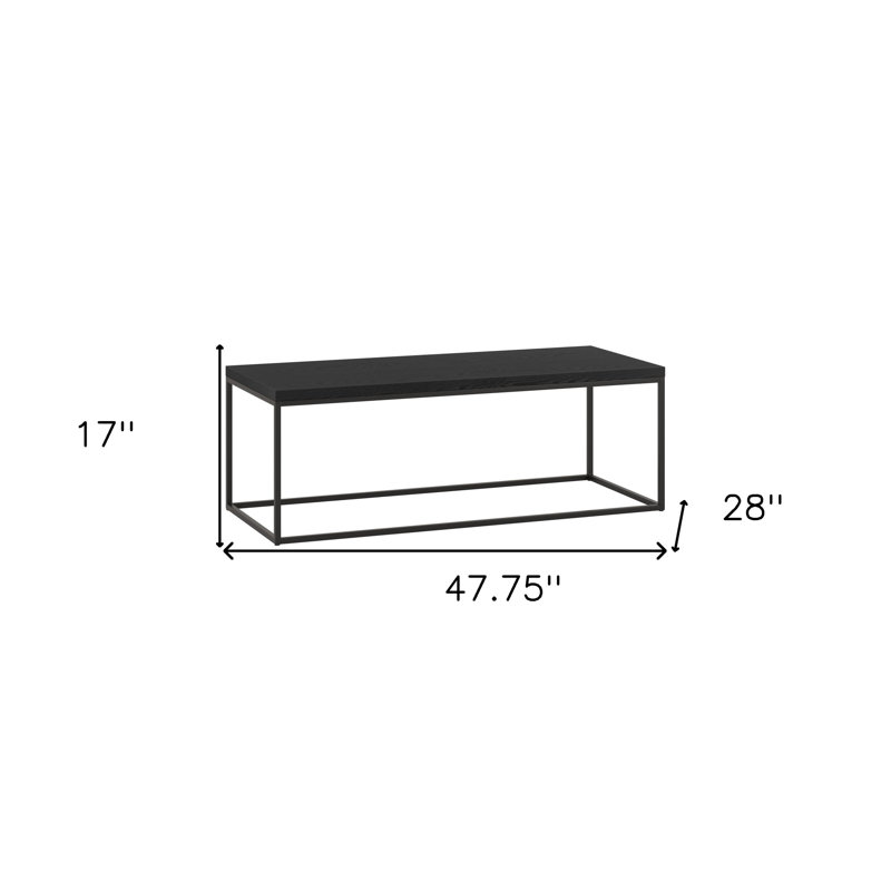 Henley 4 Legs Coffee Table, Blackened Bronze