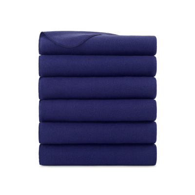 Arkwright Ultra Soft Cozy Polar Fleece 50x60 Throw Blankets - Pack of 6