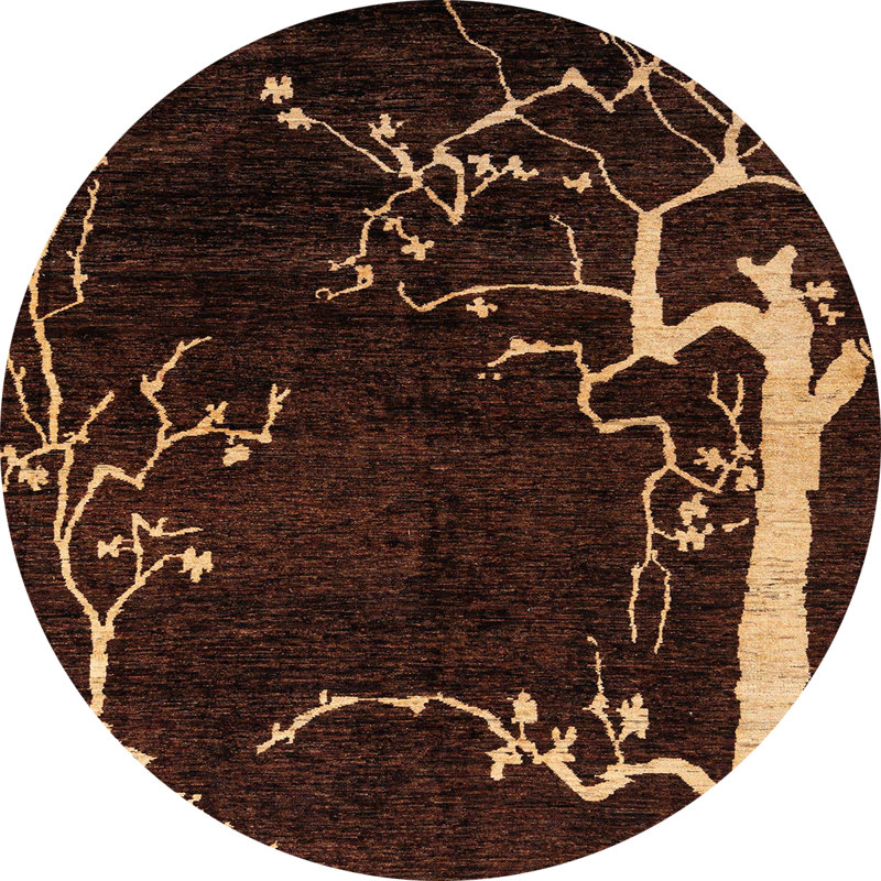 Tapis abstrait moderne 4256, Rond 8 pi