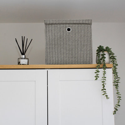 JVL Fabric Decorative Basket