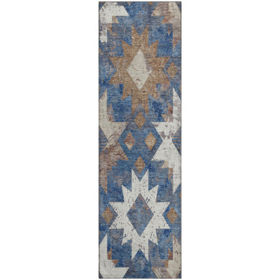 Premium Machine Washable Fairwood AMF1879 Aztec Rug