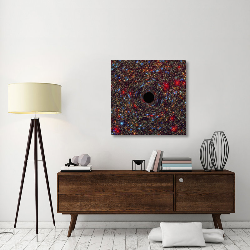 « black hole », impression sur toile, H 36 po x l 36 po x P 1,5 po