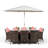 Karcher 8 Seater Dining Set with Cushions and Parasol-39926024