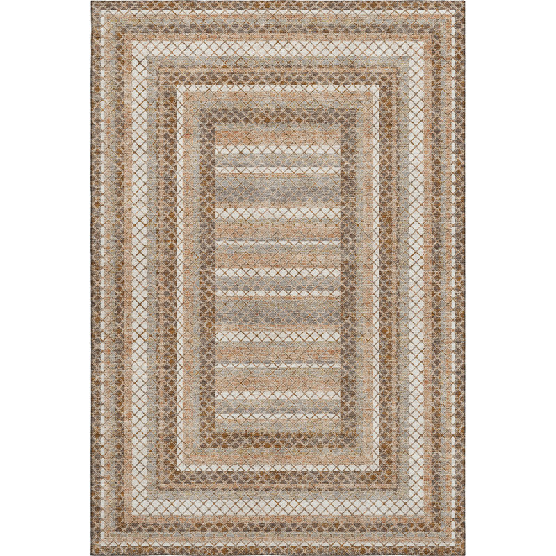 Premium Machine Washable Ariel Geometric Rug, Rectangle 5' x 7'6"