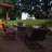 25'' H x 28'' W Outdoor Square Wicker Propane Gas Fire Pit Table with Lava Rocks and Lid
