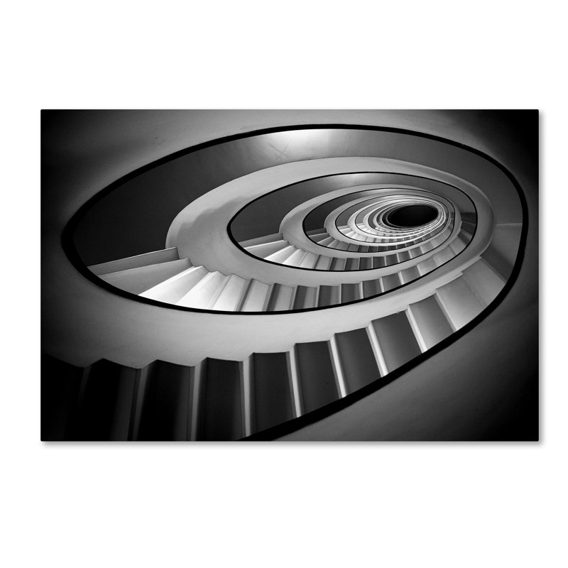 « escalier », impression sur toile tendue, H 12 po x l 19 po